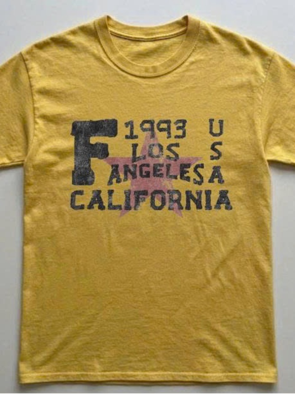 Yellow Los Angeles California Graphic Tee